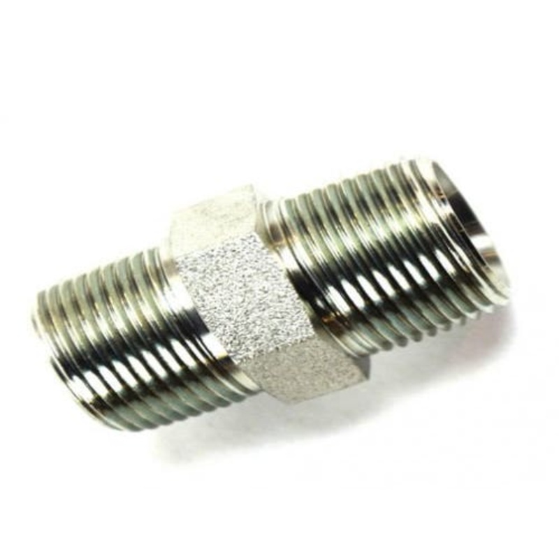 Brennan 5404-12-12 Hydraulic Male Hex Nipple 3/4" Male NPT 3/4" Male NPT fits Case BR217-1073      fits Farm-Oyl BR380115 fits Weatherhead BRC3069X12