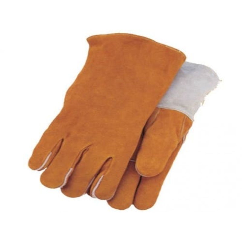 Gloves - Welding Russet Suede Leather Large fits Workwear Gloves