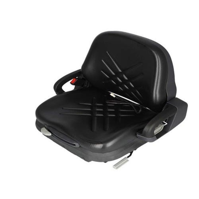 Seat Assembly - Mechanical Suspension Low Profile Black Vinyl