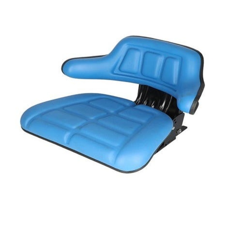 Seat Flip-up Grammer Style Vinyl Blue fits FIAT 55-66 60-66 65-93 70-66 72-93 80-66 82-93 5C653 fits Ford 5161727 fits Massey Ferguson 1672345M91