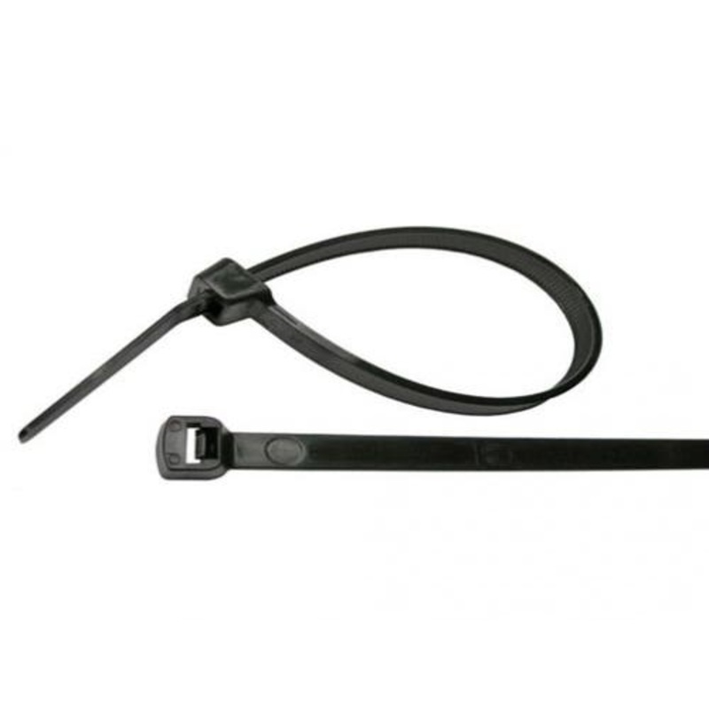 Cable Ties 14" 120 lbs Strength Black 25 pack fits Wiring, Relays, Switches Cable & Wire Ties