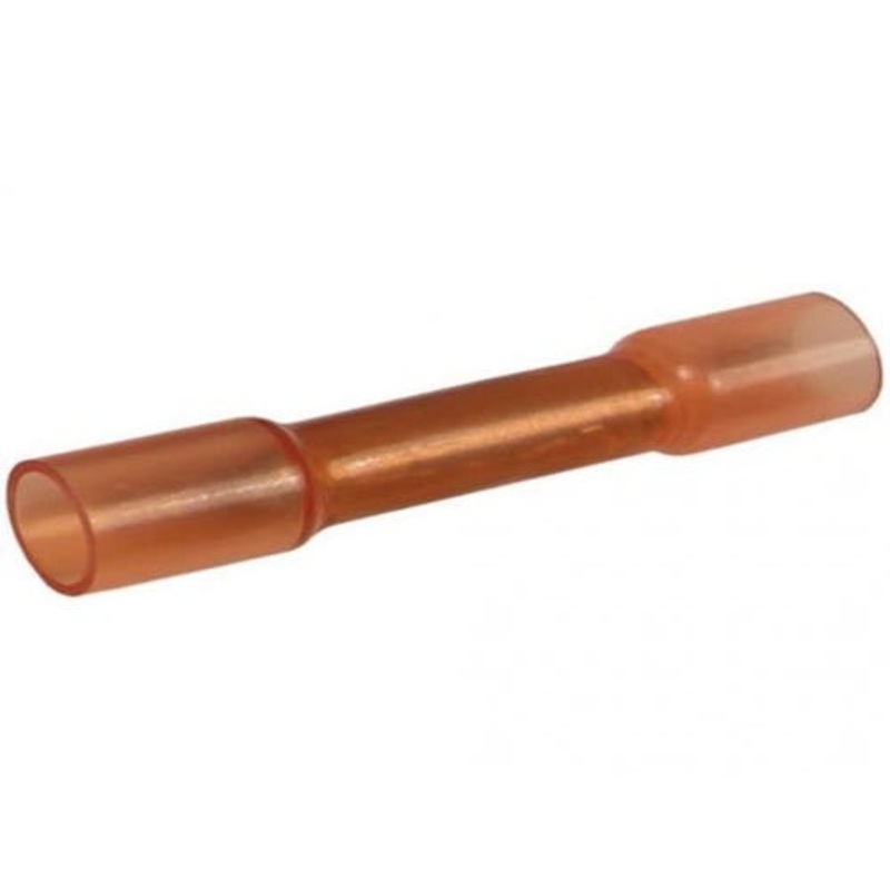 Crimp & Heat Shrink Butt Connector 22-16 Gauge - 5 Pack fits Wiring, Relays, Switches Terminals