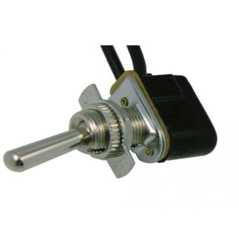 Metal Bat Handle Toggle Switch On-Off 12 Volt 15 Amp fits Wiring, Relays, Switches Switches