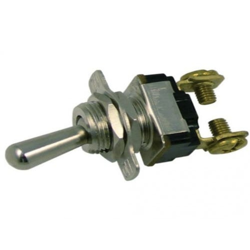 Metal Bat Handle Toggle Switch On-Off 120 VAC 6 Amp fits Wiring, Relays, Switches Switches
