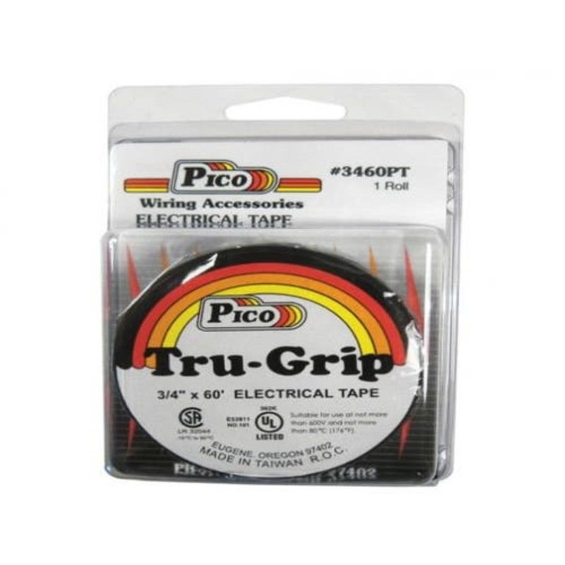 Tape 3/4" x 60' Black fits Electrical Tape