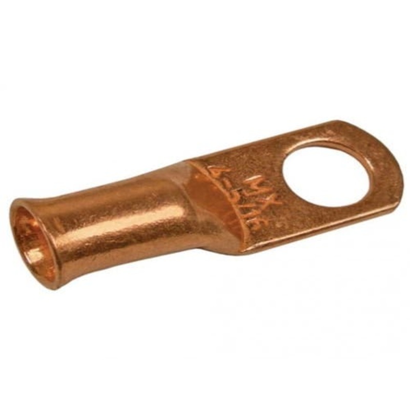 Tubular Lug Ring 1/2" Stud 1/0 AWG fits Wiring, Relays, Switches Terminals