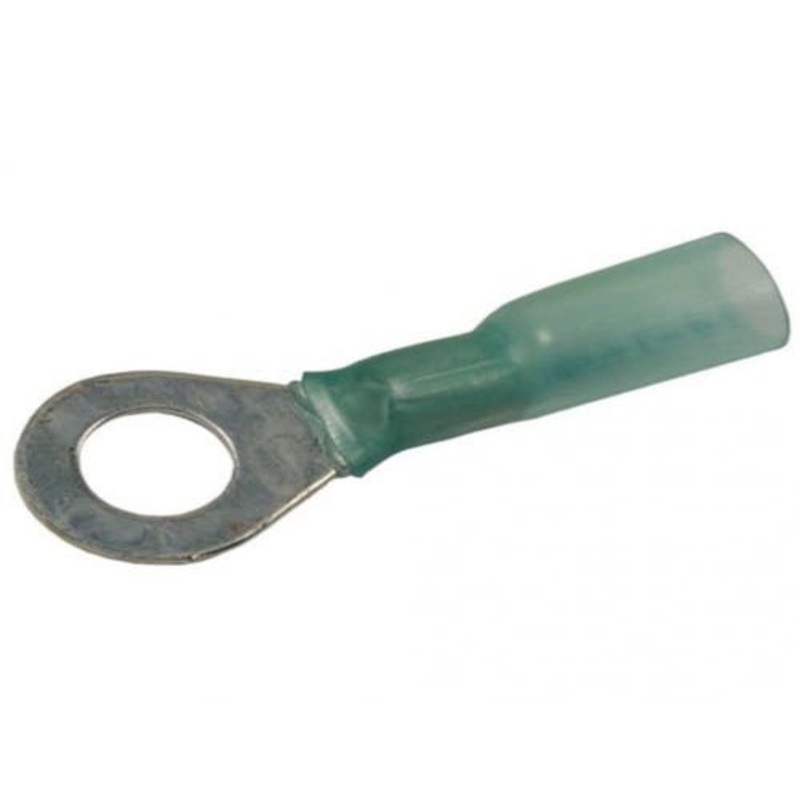 Wiring Terminal Crimp & Heat Shrink #6 Ring 16-14 AWG 5 Pack fits Wiring, Relays, Switches Terminals