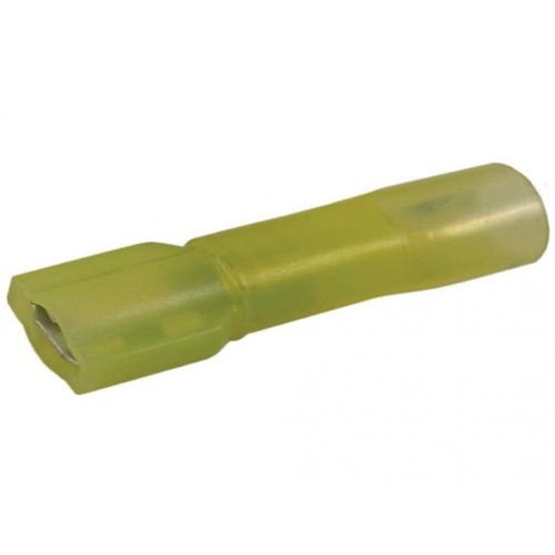 Wiring Terminal Crimp & Heat Shrink Female .250" 12 10 AWG 5 Pack fits Wiring, Relays, Switches Terminals
