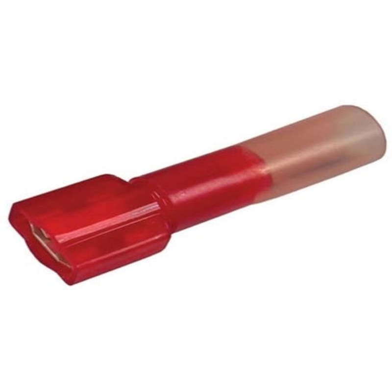 Wiring Terminal Crimp & Heat Shrink Female .250" 22 16 AWG 5 Pack fits Wiring, Relays, Switches Terminals