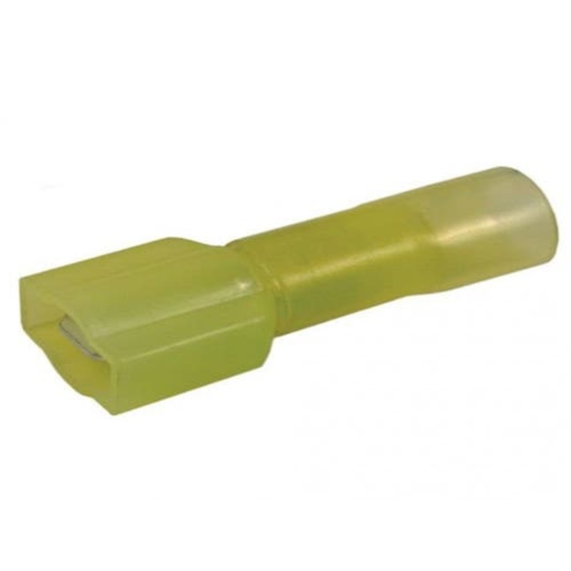 Wiring Terminal Crimp & Heat Shrink Male .250" 12 10 AWG 5 Pack fits Wiring, Relays, Switches Terminals
