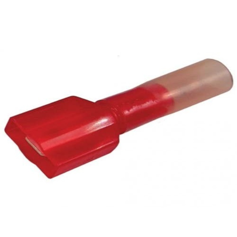 Wiring Terminal Crimp & Heat Shrink Male .250" 22 16 AWG 5 Pack fits Wiring, Relays, Switches Terminals