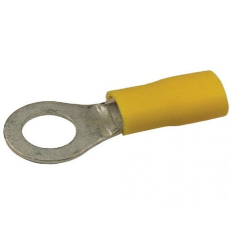 Wiring Vinyl Butt Terminal 1/4" 12 10 AWG 12 Pack fits Wiring, Relays, Switches Terminals