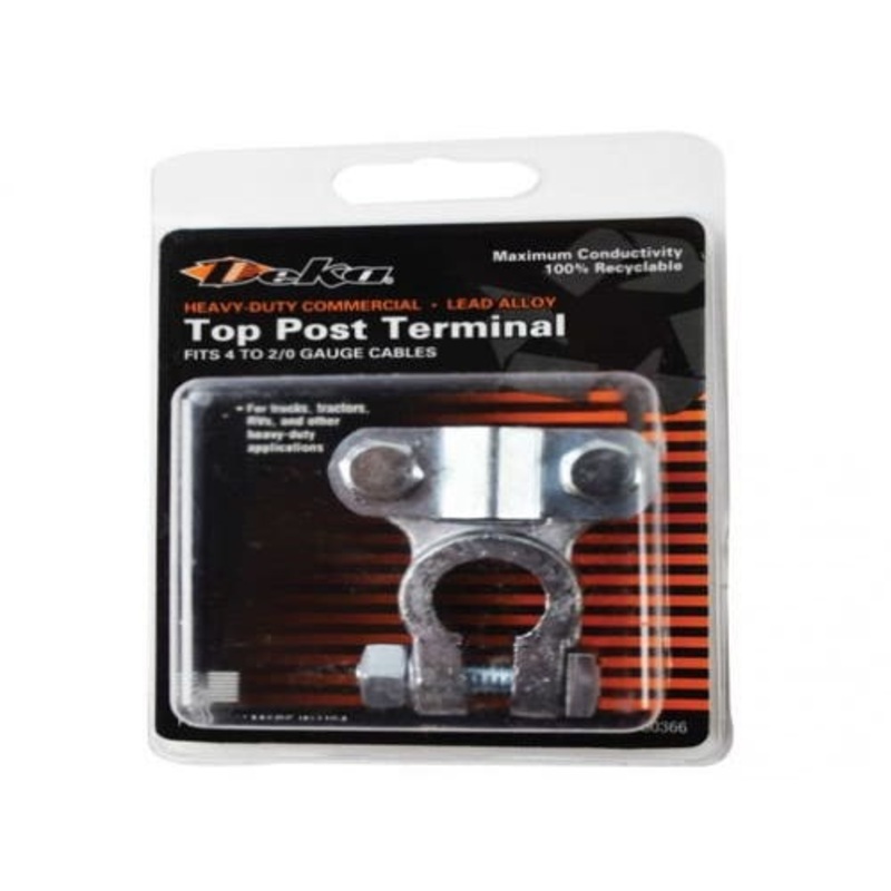 Battery Heavy DutyTop Post Terminal 2 4/0 Gauge Cables
