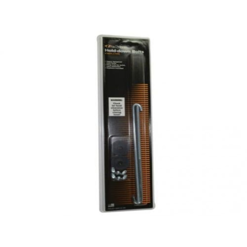 Battery Hold Down 8" x 1/4" J Bolts Washers & Nuts