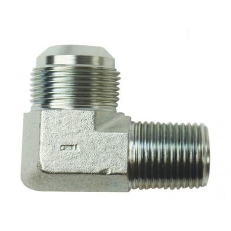Brennan 2501-12-12 Hydraulic Adapter 90 Angle 3/4" Male JIC 37 3/4" Male NPT Fitting
