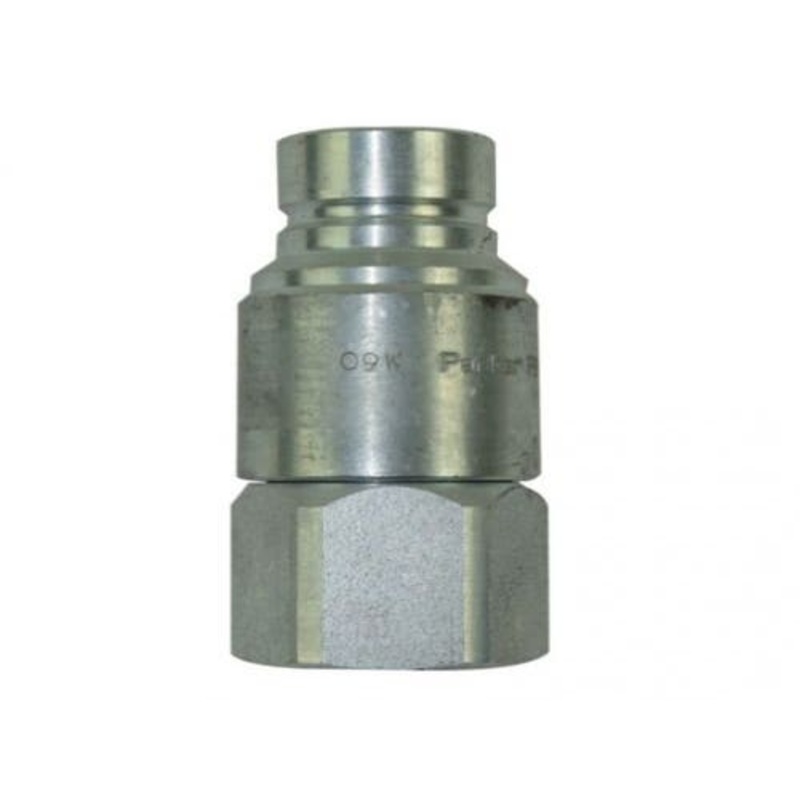 Parker FEM-502-12FO Hydraulic Quick Couoler Nipple Male Flat Face 1/2" 3675 PSI fits John Deere 325 328 fits Bobcat 773 863 873 963 fits Gehl 4840
