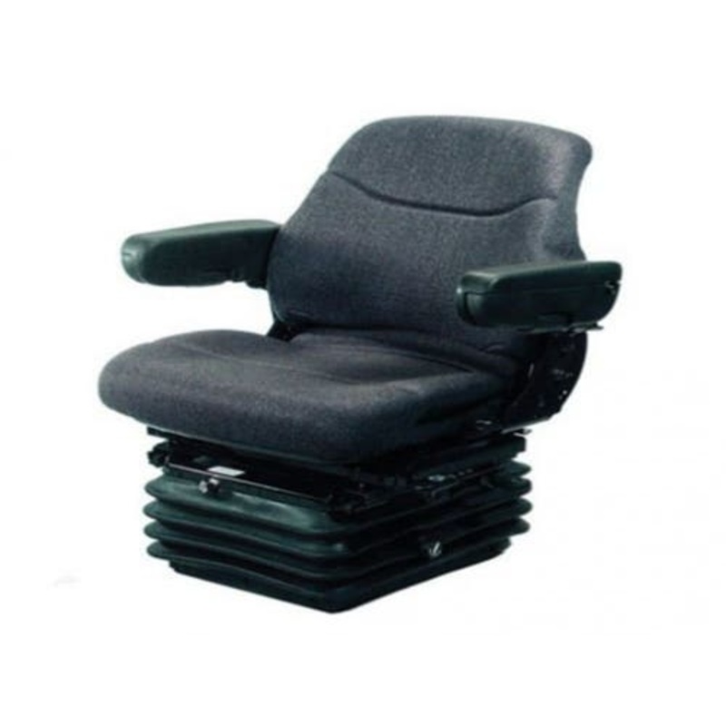 Seat Assembly Full Adjustment with Suspension Fabric Gray fits New Holland TG210 TG230 fits Ford fits Case IH 1999936C3 1999936C4 fits Versatile