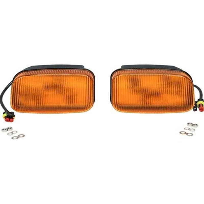 LED Rear Lights Amber Left & Right Hand fits John Deere 6110 6200 6300 6310 6320 6400 6420 7210 7410 7510 7520 7600 7610 7700 7710 7800 7810 RE39581