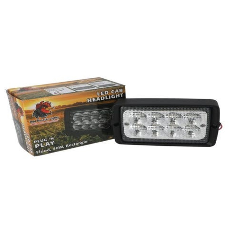 Red Rooster LED Cab Headlight fits John Deere W155 AFH209736 fits Macdon 4940 4950 8140 M100 M150 M155 M200 Westward 9250 8152i 9250 9350 9352 109696