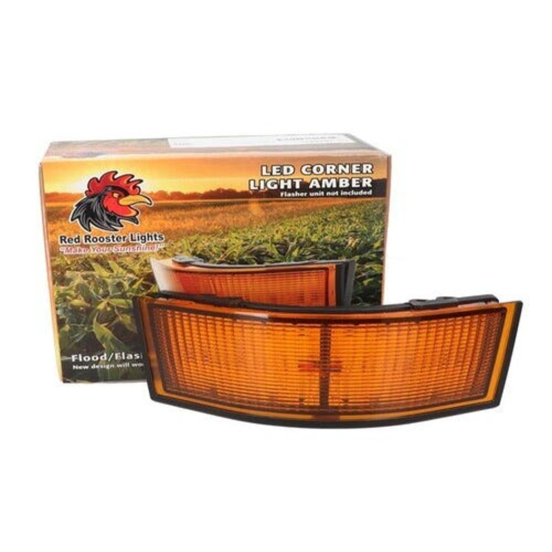 Red Rooster LED Corner Light fits John Deere 7210 7410 7510 7600 7610 7700 7710 7810 8100 8200 8210 8300 8310 8400 8410 9100 9200 9300 9400 RE55150