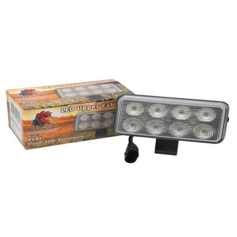 Red Rooster LED Upper Cab Light fits New Holland T6020 TG210 TG215 TG230 TG245 TG255 TG275 TG285 TS100A TS115A TS125A 82031075 fits Case IH 82031078