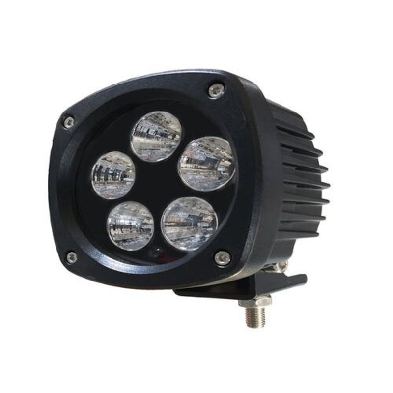 Compact LED Spot Light - Square fits John Deere 310C 310G 310SG 410J AT305931 fits Case 87555142 fits Caterpillar 383-8634 fits Komatsu 37A-06-12430
