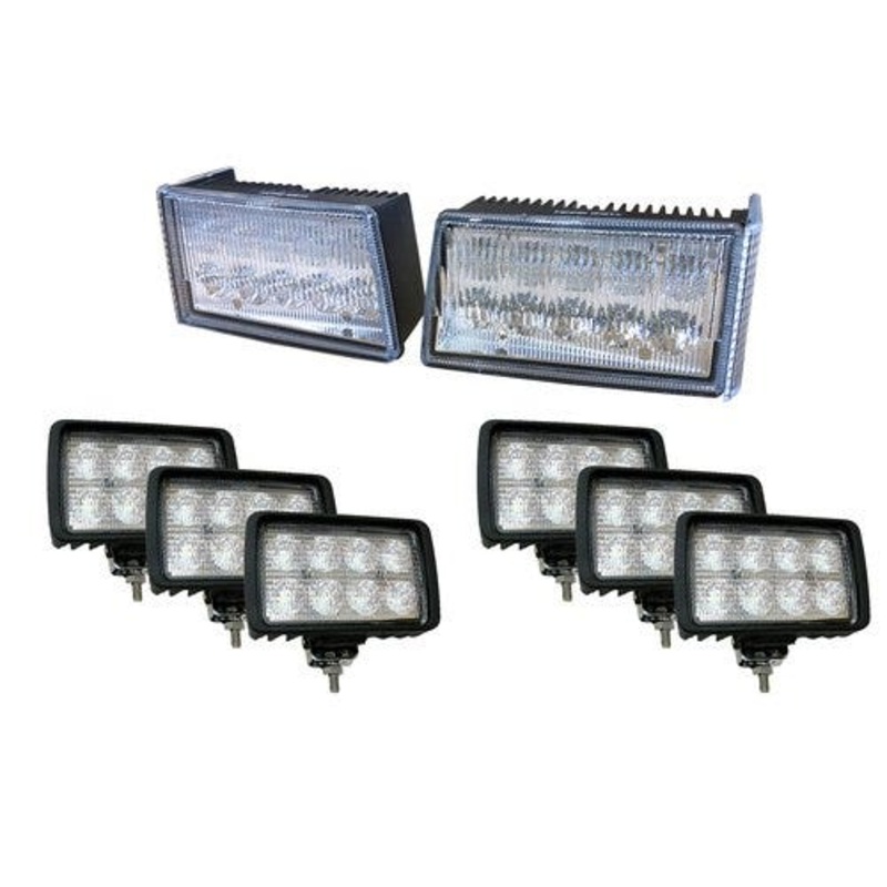 Complete LED Conversion Light Kit fits Case IH 3220 3230 4210 4230 4240 5120 5130 5140 5220 5230 5240 5250 196481C2 196482C2 92269C1 178345A1 87435762