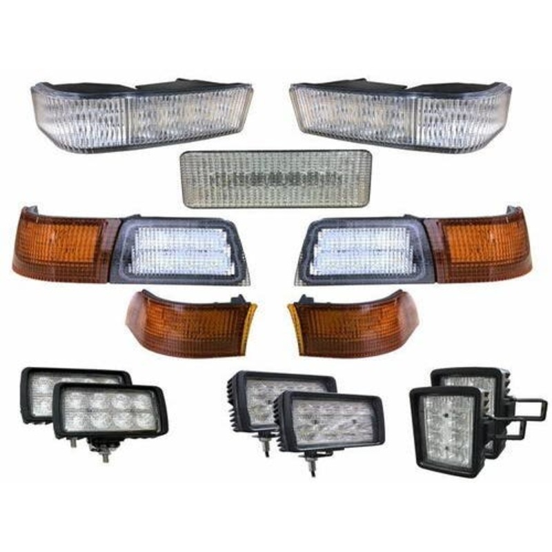 Complete LED Conversion Light Kit fits Case IH MX180 MX200 MX210 MX220 MX230 MX240 MX255 MX270 MX285 232449A2 279223A1 279224A1 92269C1 20-1730T91