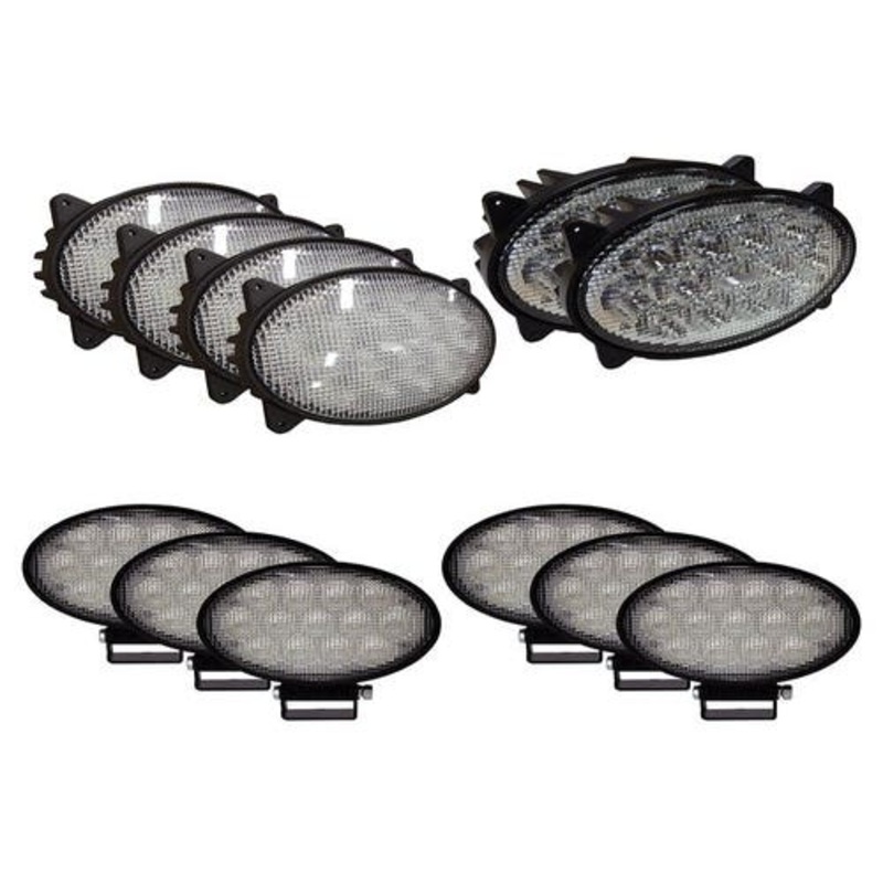 Complete LED Conversion Light Kit - Oval fits Case IH 5088 6088 7088 7120 7130 7230 8010 8120 8230 9120 9230 87106354 87106353 87001315 84479126