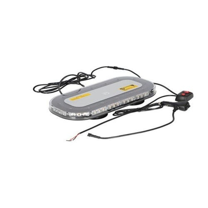 LED Warning Light Assembly - Amber Flashing Multi Function Magnetic Mount