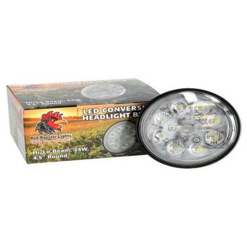 Red Rooster LED Conversion Headlight Bulb fits John Deere 2355 2520 4000 4020 4030 4040 4230 4240 4320 4430 4450 4630 4650 4850 7520 8430 RE25126