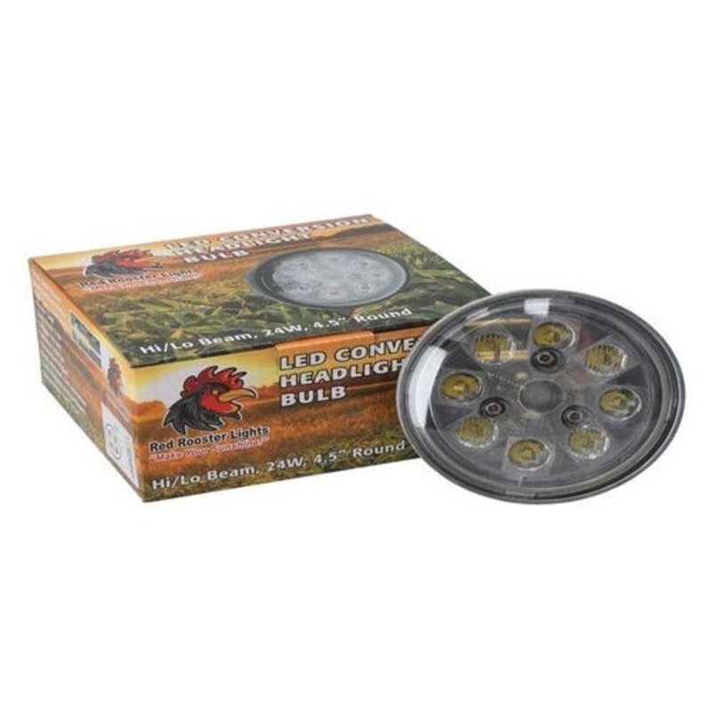 Red Rooster LED Conversion Headlight Bulb fits John Deere 3020 4020 4050 4230 RE336111 RE561117 fits Case A11280 fits International 373662R1