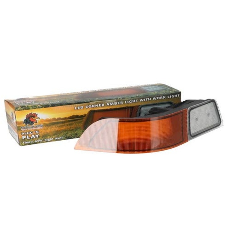 Red Rooster LED Corner Light with Work Light fits Case IH Magnum 275 MX180 MX200 MX210 MX215 MX220 MX230 MX240 MX245 MX255 MX270 MX285 279220A1