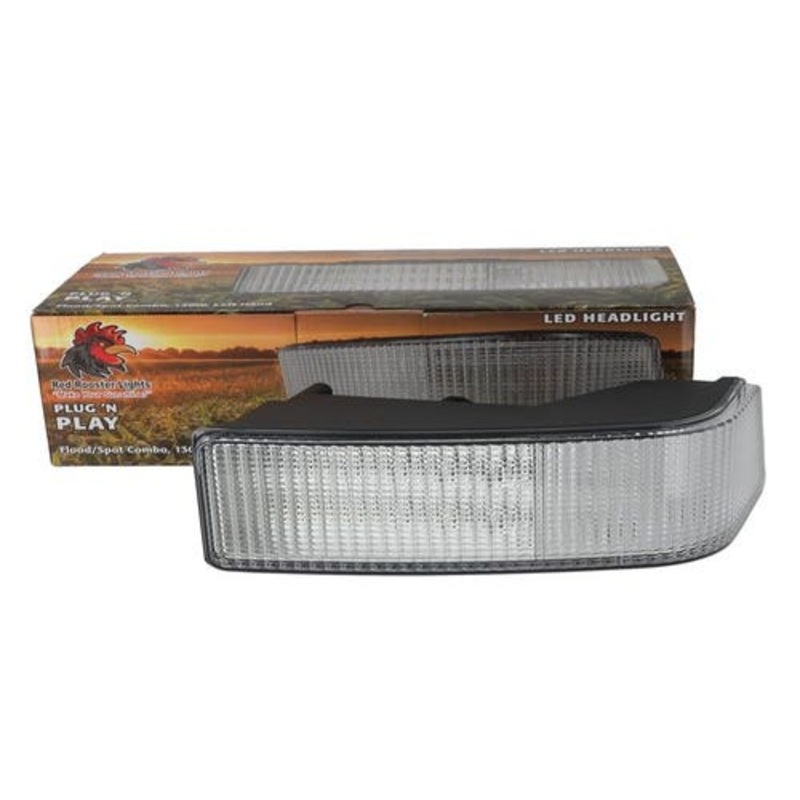 Red Rooster LED Headlight fits Case IH CX70 CX80 CX90 CX100 MX180 MX200 MX210 MX220 MX230 MX240 MX255 MX270 MX285 232449A2 fits McCormick 5091965