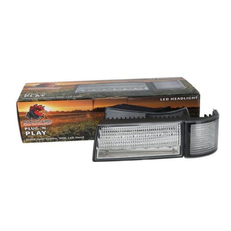 Red Rooster LED Headlight fits Case IH MX100 MX110 MX120 MX135 MX150 MX170 178312A1 178318A1 178314A1 178320A1 178322A1 178316A1
