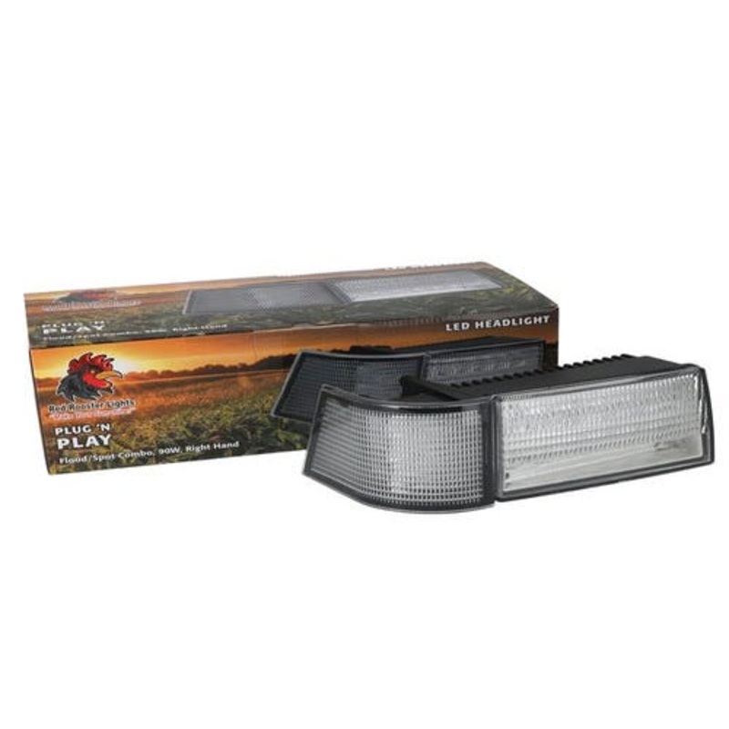 Red Rooster LED Headlight fits Case IH MX100 MX110 MX120 MX135 MX150 MX170 178313A1 178315A1 187311A1 178319A1 178317A1 178321A1