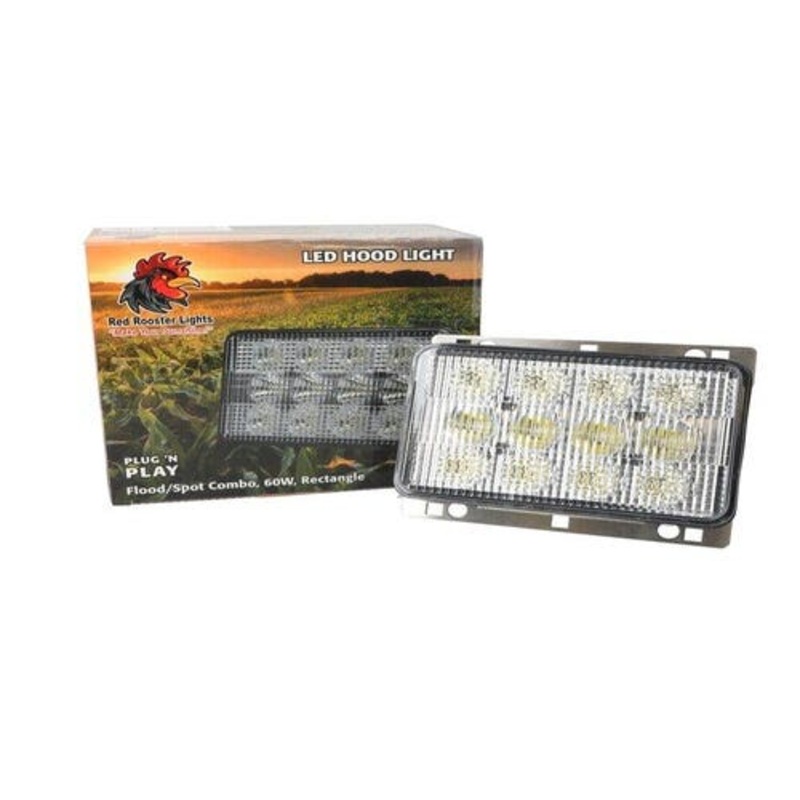 Red Rooster LED Hood Light fits John Deere 9100 9200 9300 9300T 9400 9400T RE65423 fits White 2-50 2-70 2-85 2-105 2-110 2-135 2-155 2-180 30-3227332