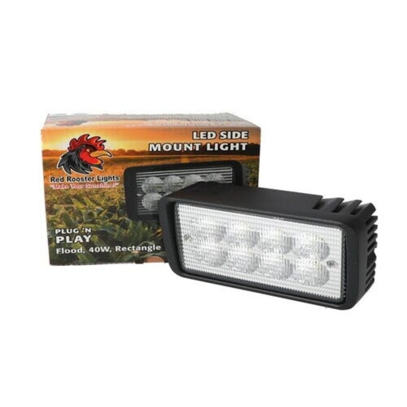 Red Rooster LED Side Mount Light fits New Holland T8010 T8020 T8030 T8040 T8050 TG210 TG215 TG230 TG245 TG255 TG275 TG285 TG305 fits Case IH MX230