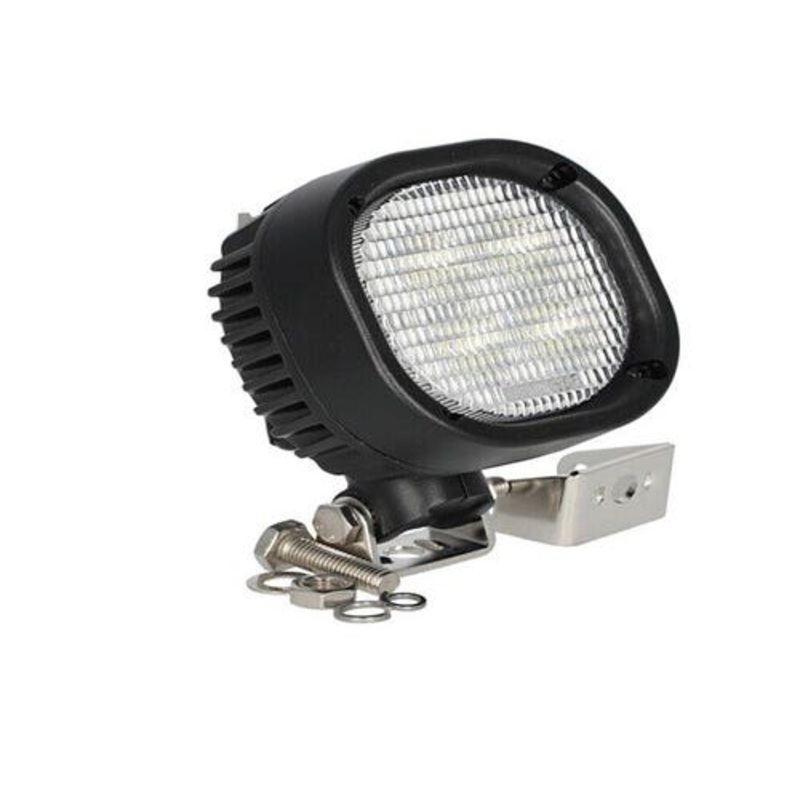 Square Bottom Mount LED Light - Square fits John Deere 650J 710G 710J 710K 843K AT469589 fits Case IH 84236850 fits Case 87584890 fits Macdon 109717