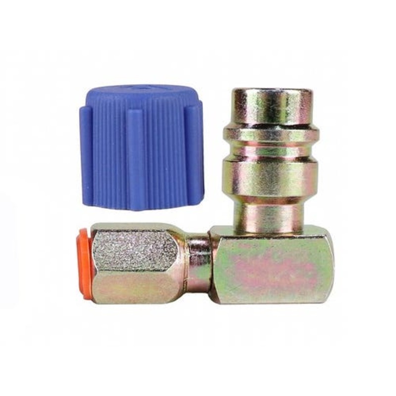 1/4" to R134A Adapter Low Side 90 Degree fits John Deere 2355 4040 4050 4230 4240 4250 4430 4440 4450 4455 4630 4640 4650 4755 4840 4850 2040 RE212795