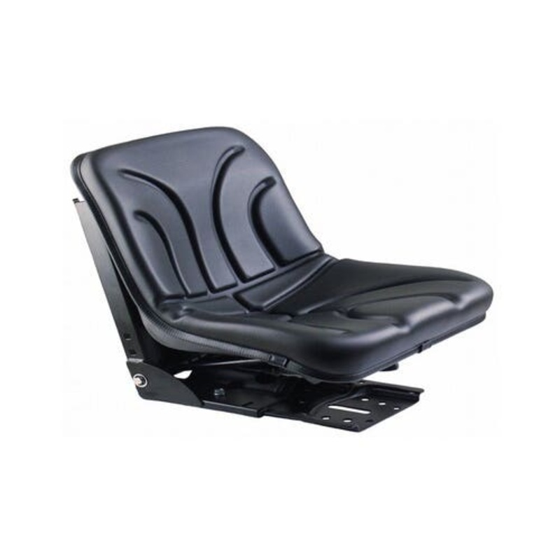 Bucket Seat Black Vinyl with Mechanical Suspension fits John Deere 1020 2020 2030 2040 2350 2355 2555 2755 fits Ford fits Case IH fits Allis Chalmers