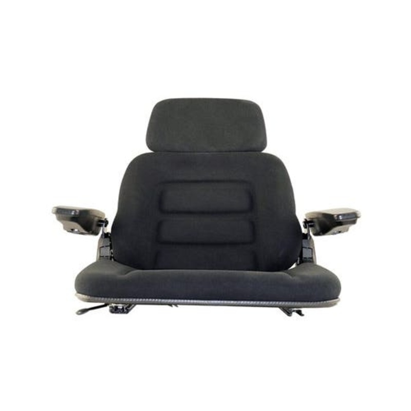 Seat Assembly High Back Seat Black Fabric fits John Deere fits New Holland fits International fits Ford fits Allis Chalmers fits Deutz
