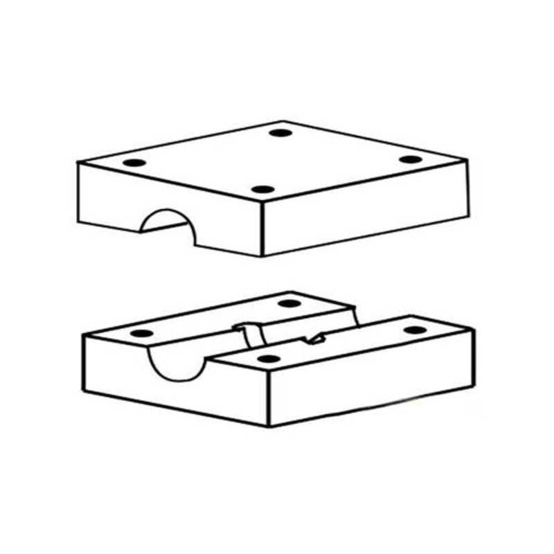Straw Walker Return Pan Blocks Ends Set of 2 fits Massey Ferguson 760 860 836874M92