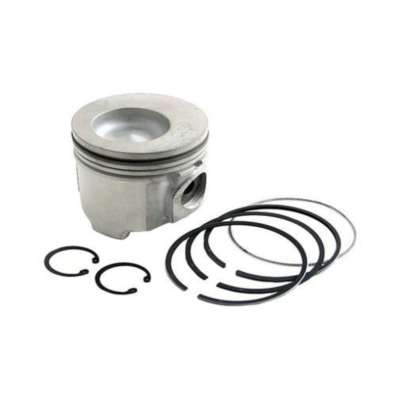 Piston and Rings - 0.020" Oversize Single Cylinder fits New Holland 2450 2550 fits Ford 555E 5610S 5640 6640 7740 7840 8240 8340 87801072-20 87779327