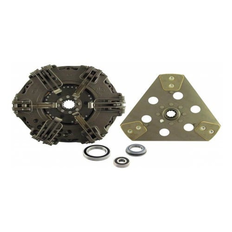 Dual Stage Clutch Kit with Bearings fits New Holland TD60D TD70D TD80D TD5010 TD5020 TD5030 87732502 fits Case IH JX60 JX70 JX80 JX90 JX95 5097875
